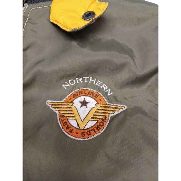 Northern Airline Worlds Fastest Flight Bomber Jacket Patches Pilot Airplane 7/8 - Picture 4 of 12